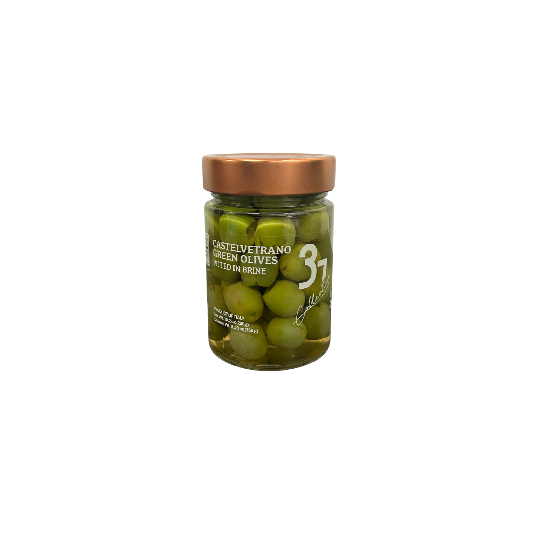 Trentasette Castelvetrano Pitted Green Olives in Brine