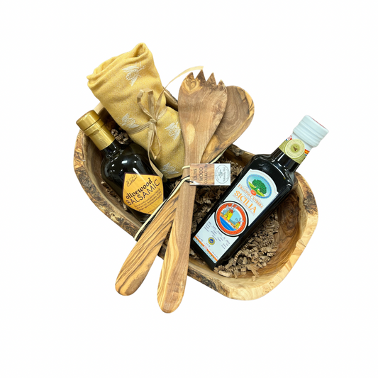 Insalatiera Mediterranea Salad Set with IGP Sicilia