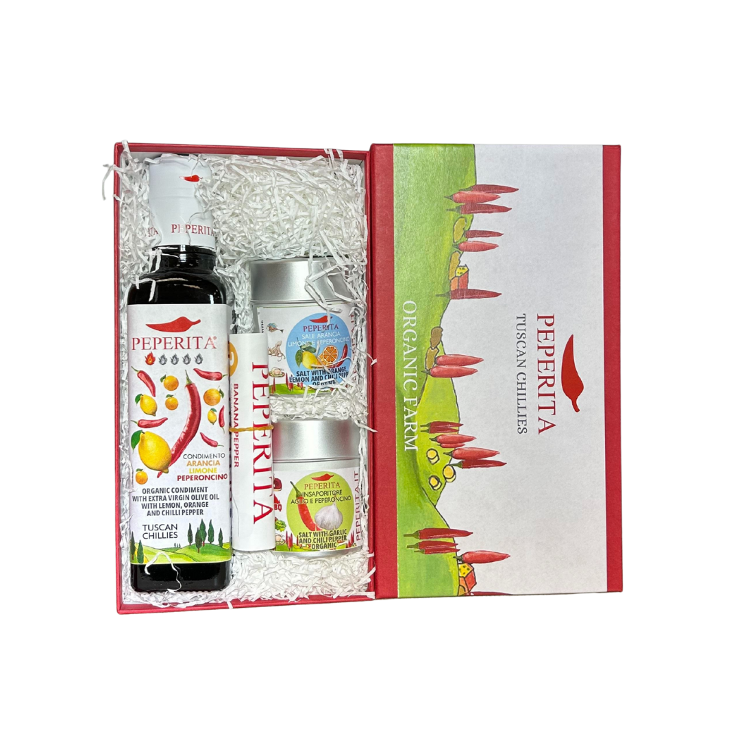Peperita Citrus and Spicy Pepper Set Gift Boxed Organic