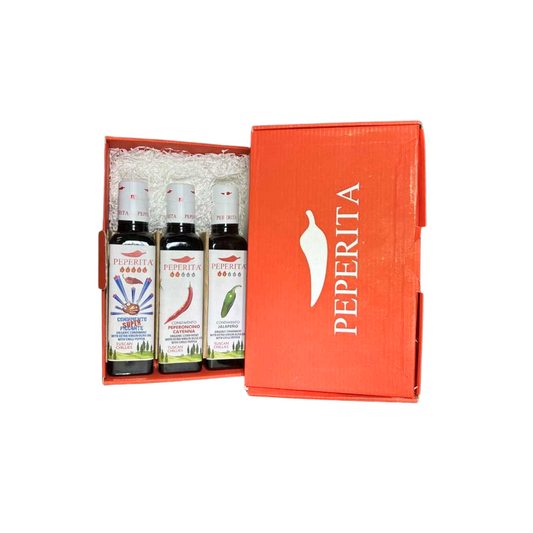 Peperita Trio of Spicy Pepper Condimento Gift Boxed