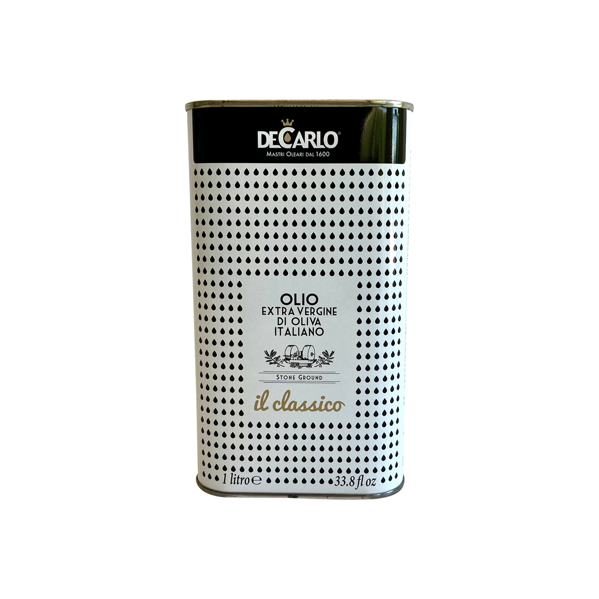 DeCarlo Classico Extra Virgin Olive Oil 1 Liter Tin DCA 058